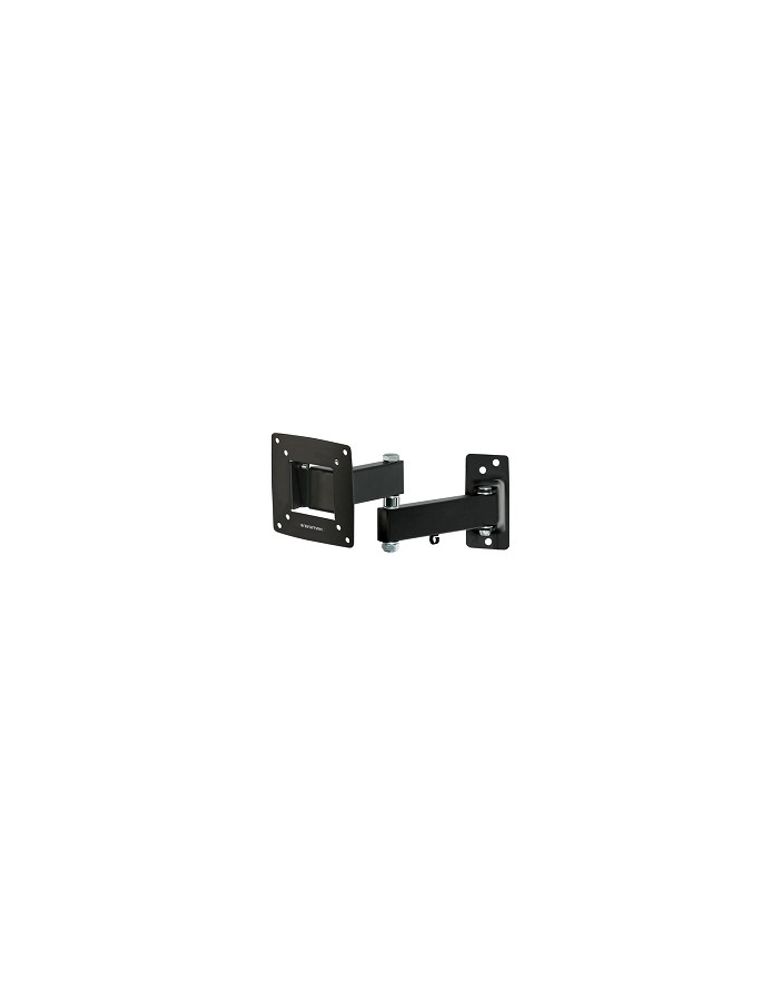Kromax OPTIMA-104 black (Кронштейн для LED/LCD телевизоров 10&quot;-28&quot;, max 25 кг, настенный, 3 ст свободы, наклон +5°-12°, поворот ±90°, от стены 68.5-322 мм, max VESA 100x100 мм)
