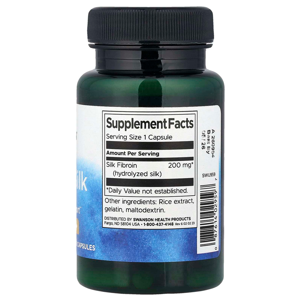 Swanson, NeuroSilk, 200 мг, 60 капсул