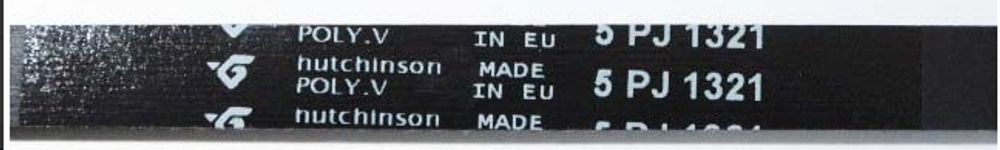 Ремень 5PJ 1321 для стиральной машины Indesit/Ariston 1321 J5 - 104490, WN272, 1.11.000.38, 481935810052, 481281729469, 278340