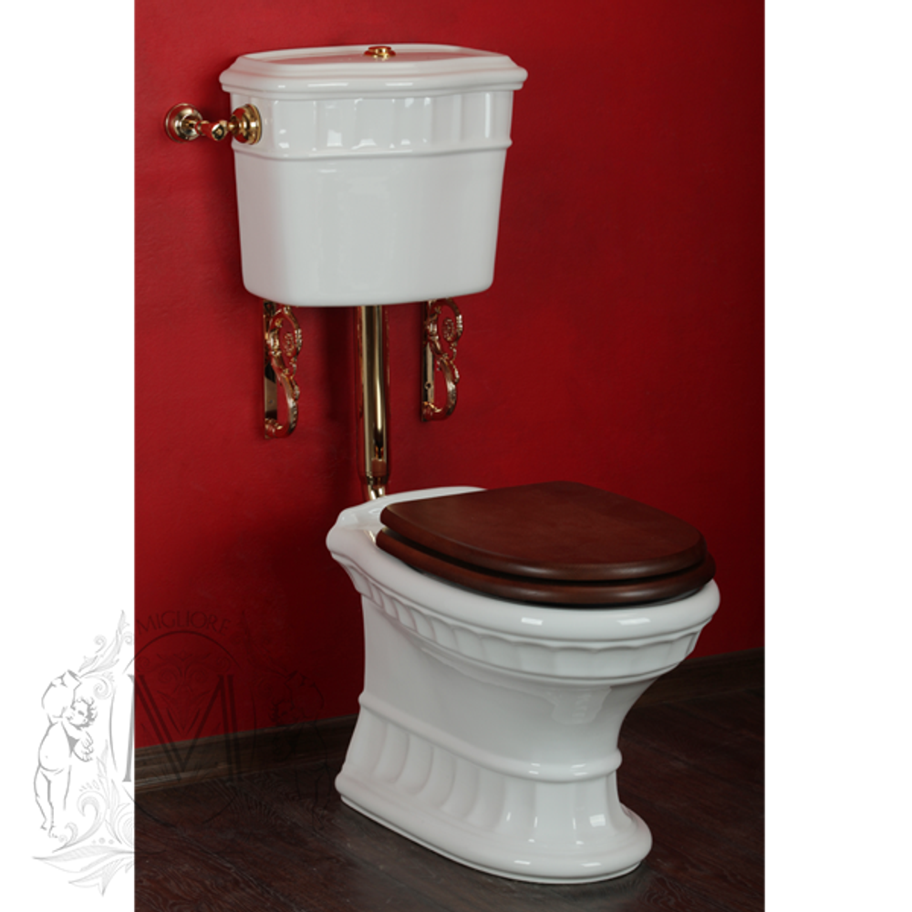 Унитаз напольный Migliore Gianeta ML.GNT-25.811 с низким бачком, кнопка смыва