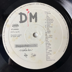 Винтажная виниловая пластинка LP Depeche Mode Violator (Spain 1990) Состояние VG