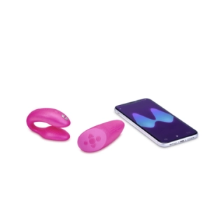 Сенсорный вибромассажер для пар We-Vibe Chorus, розовый