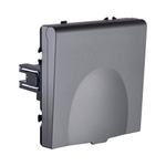 Розетка штепсельная SCHUKO 16A/250 В с крышкой, серый Kollinger Eclipse EC-015GY