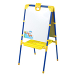 Мольберт детский с большим пеналом, голубой с синим, Nika, М1