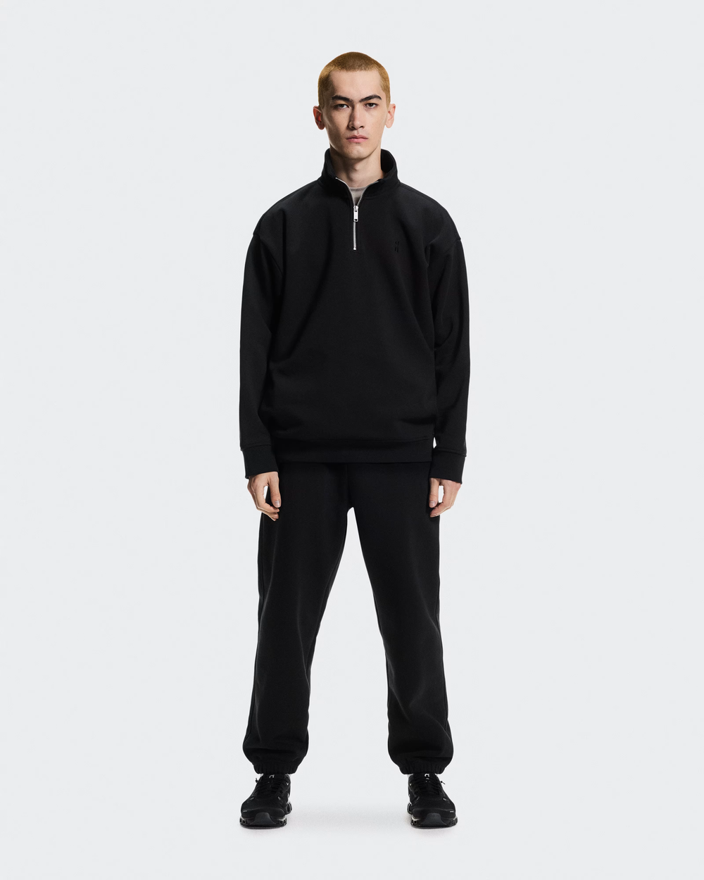 Свитшот на молнии On Club Collective 1/4 Zip - Black