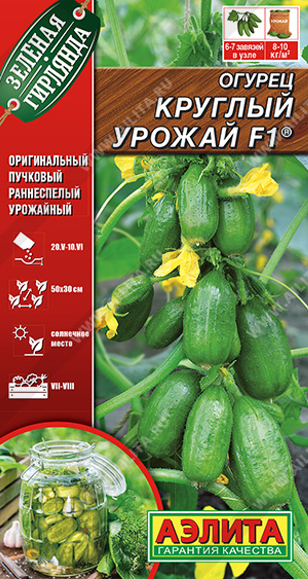 Огурец Круглый урожай F1 ®,       10 сем