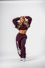 Спортивные брюки Loose-Fit Baggy Pants BOYFRIEND STYLE 432 Бордовые