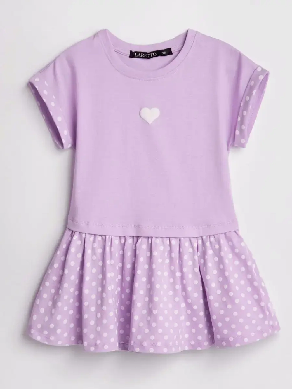 Платье оверсайз в сад с коротким рукавом