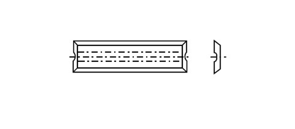 Нож сменный для фрез 44,5х5,5х1.1 T03SMG 4 Cutting edges