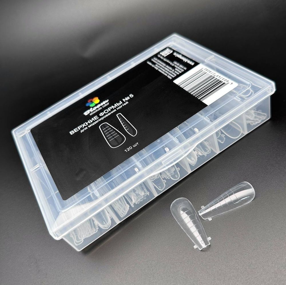 Bloom Верхние Формы для наращивания ногтей №5 (балерина), 120 шт