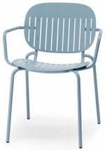 Кресло металлическое Scab Design Si-Si Barcode, голубой