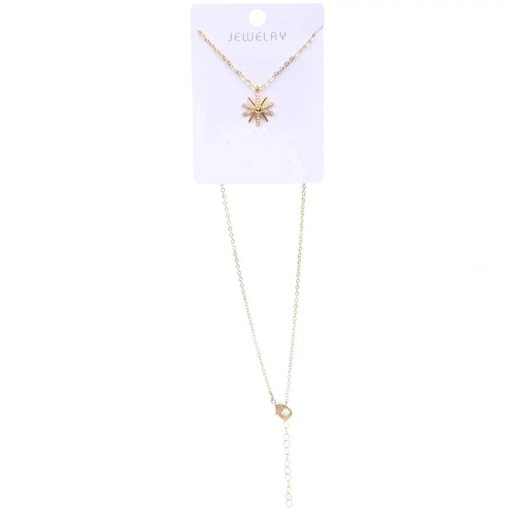 Подвеска из гиппоалергенного сплава со стразами «ЭЛЬЗА», цвет серебро и золото, d-20см/1,5см