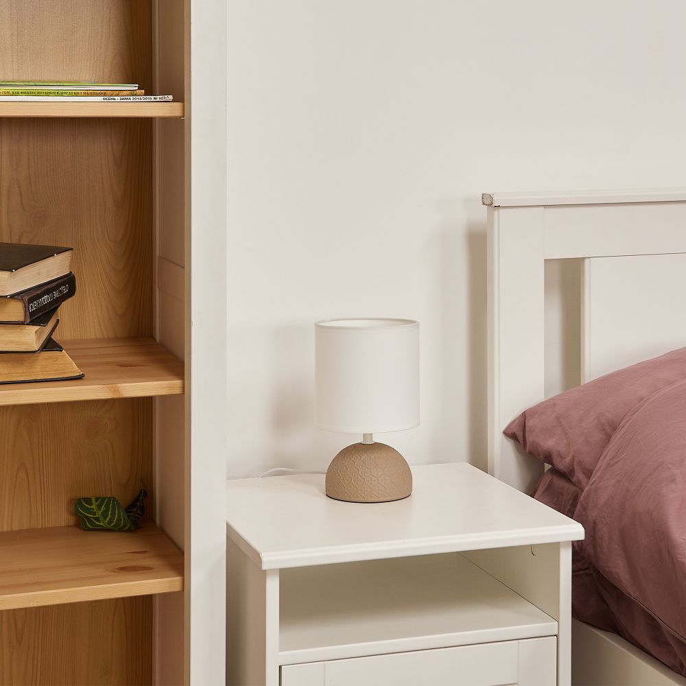 UML-B302 E14 BROWN Светильник настольный декоративный под лампу Е14. 40W. Механический выключатель. Коричневый. ТМ Uniel