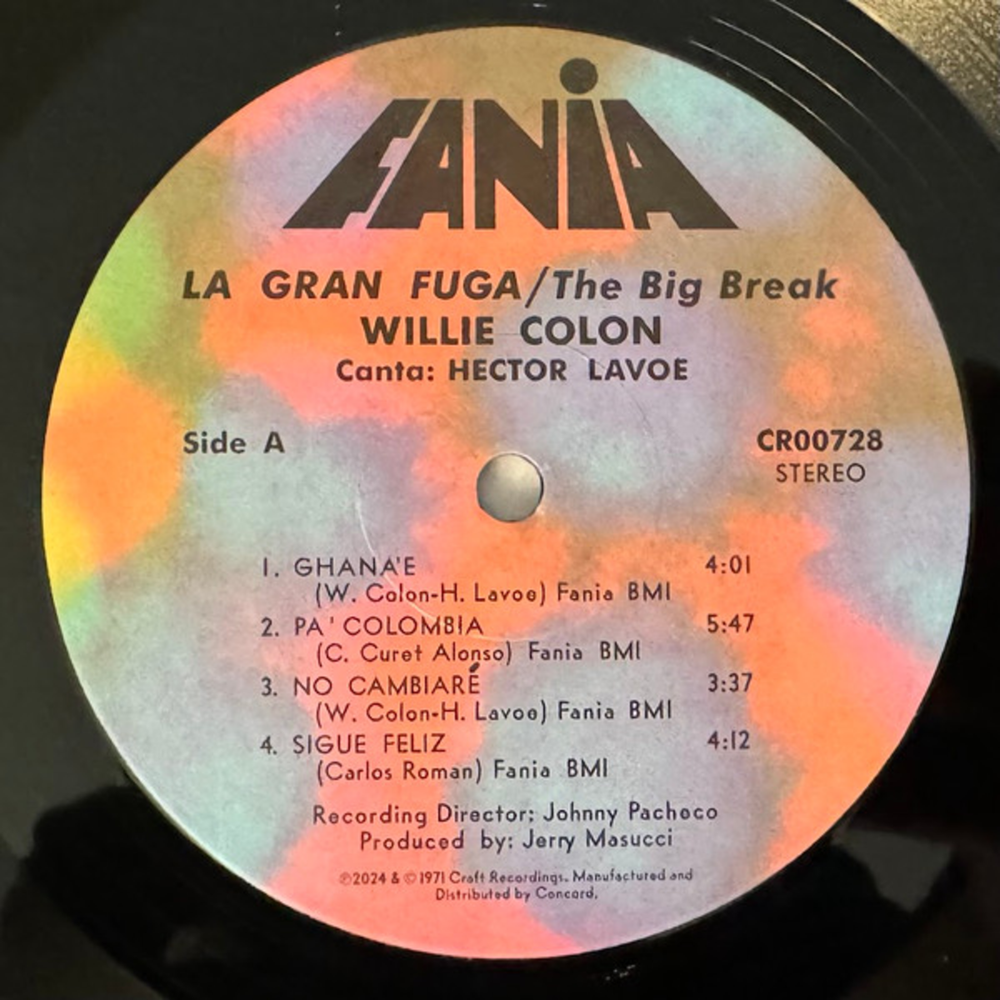 Willie Colon / Wanted For: The Big Break - La Gran Fuga (LP)