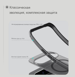 Чехол Nillkin Super Frosted Shield Pro Magnetic Clear для Google Pixel 10/Pixel 10 Pro