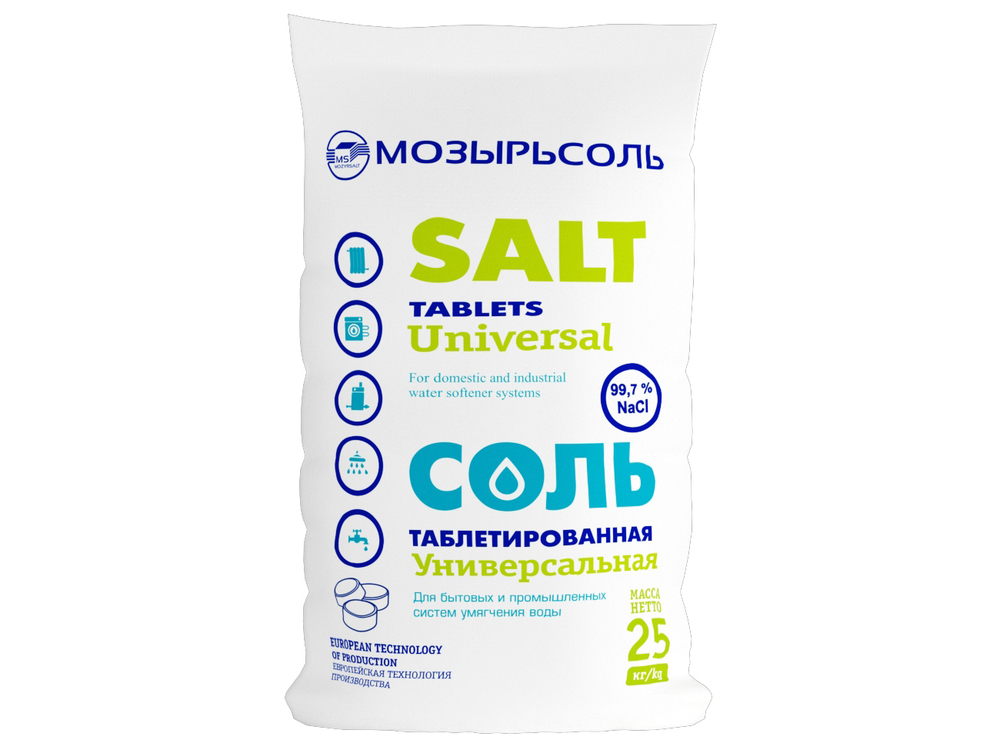 Соль таблетированная Мозырьсоль 25 кг