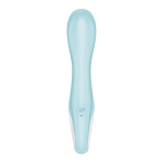 Голубой вибромассажер 21см с функцией расширения Satisfyer Air Pump Vibrator 5+ J2018-252
