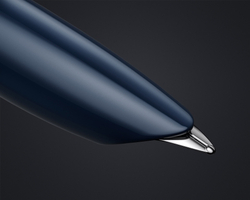 Перьевая ручка Parker 51 CORE MIDNIGHT BLUE CT, перо: F, цвет чернил: black/blue в подарочной упаковке.