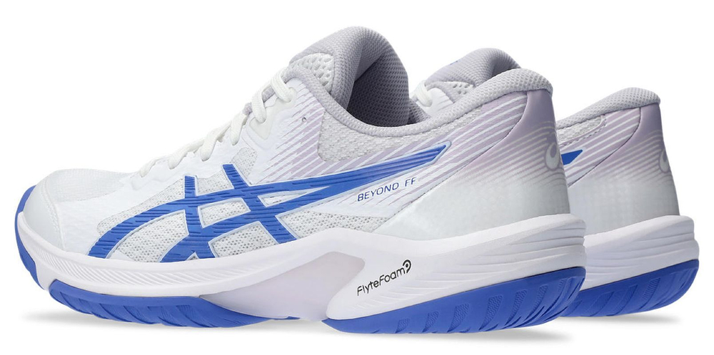 Женские кроссовки для бадминтона/сквоша Asics Beyond FF - белые/сапфировые
