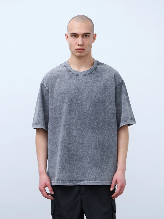 Футболка (серый) Garment dyed 230 г