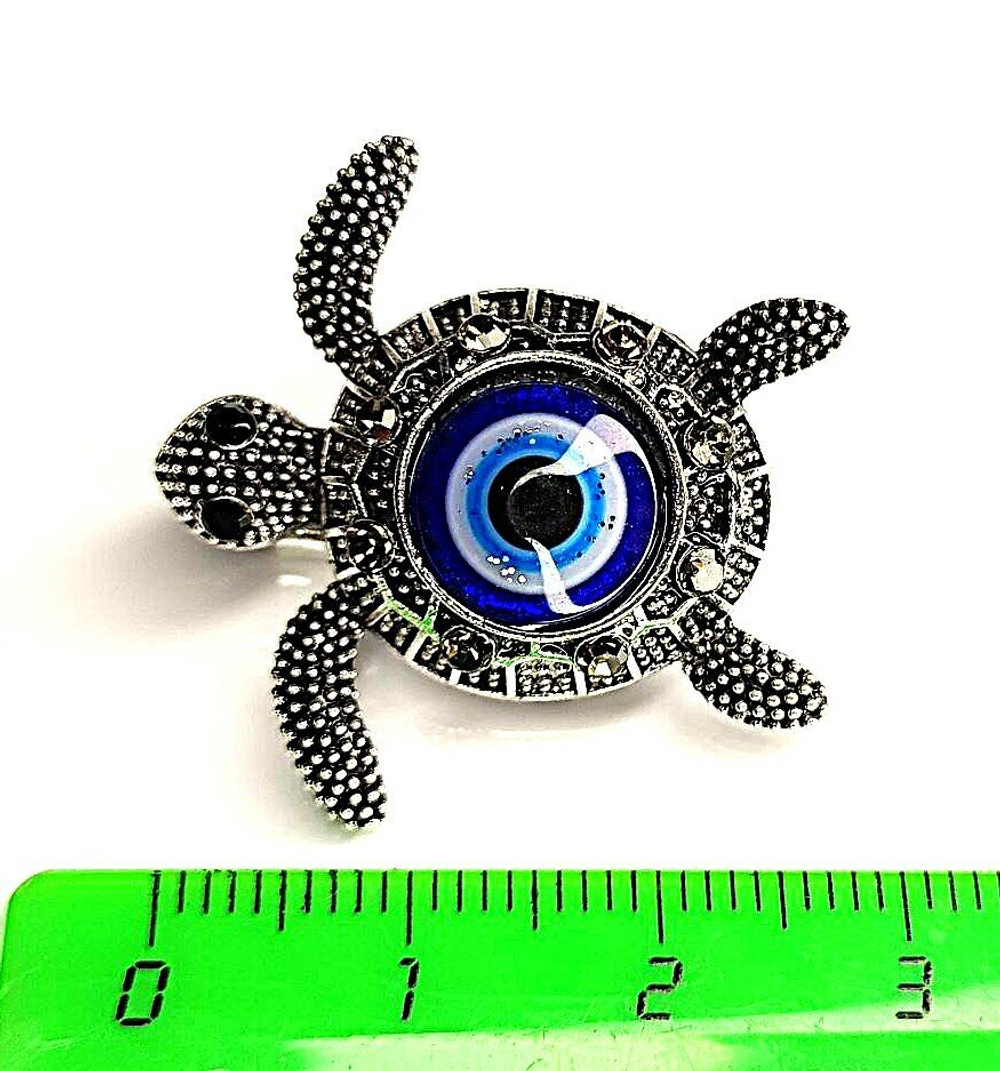 Брошка. Черепаха  Цвет серебро