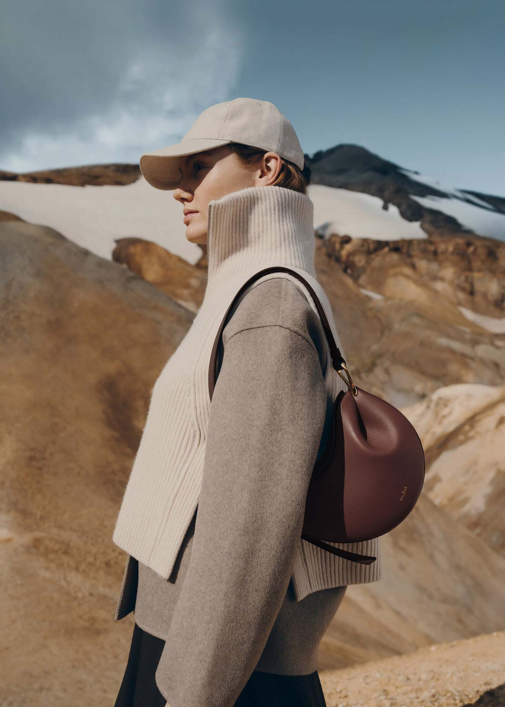 Сумка Polene Tonca EDITION DUO SANTAL