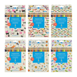 Карандаши 36 цв. акварельные "HappyColor", 6 видов (Bruno Visconti)