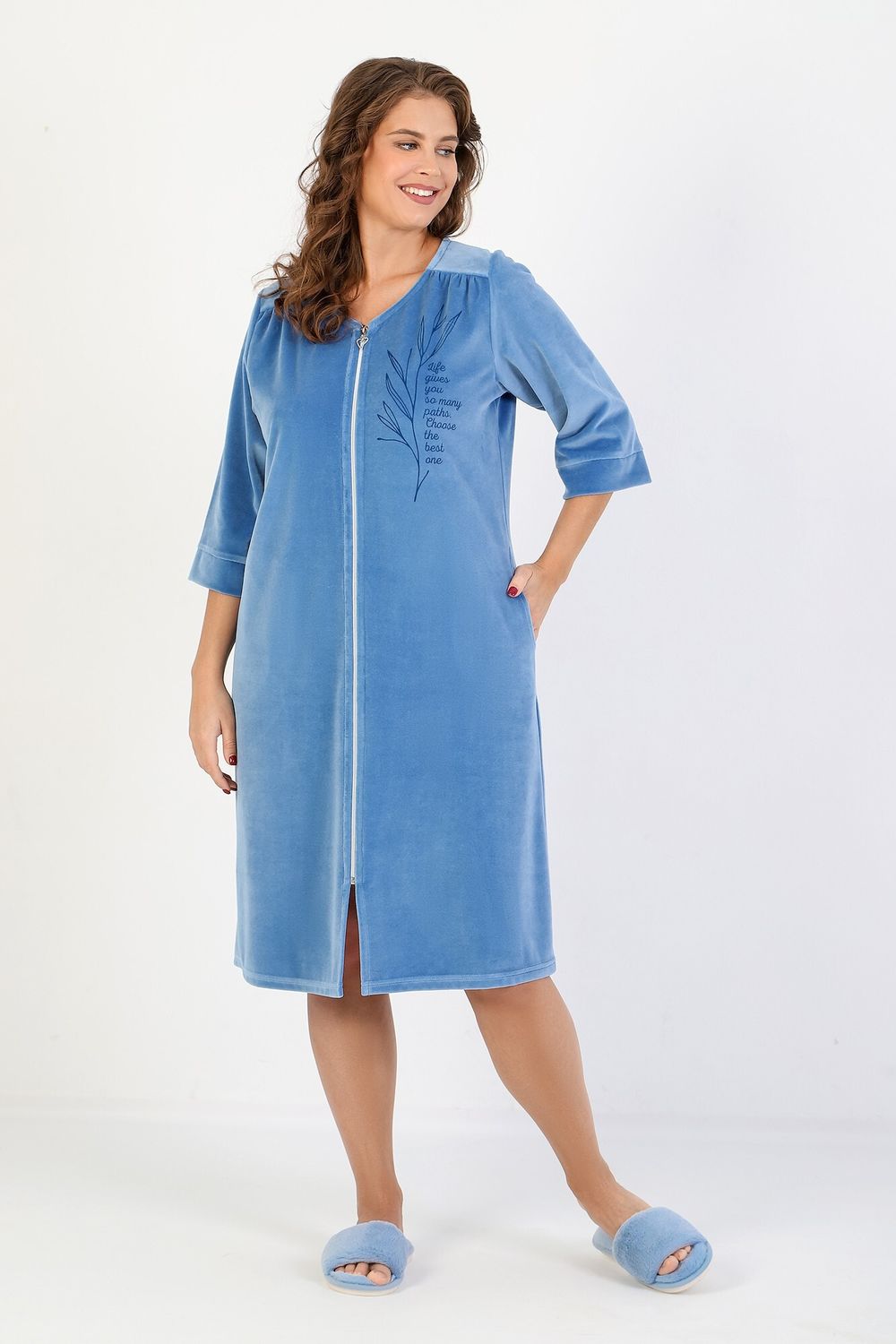 Халат Саломея Виотекс ИНДИГО