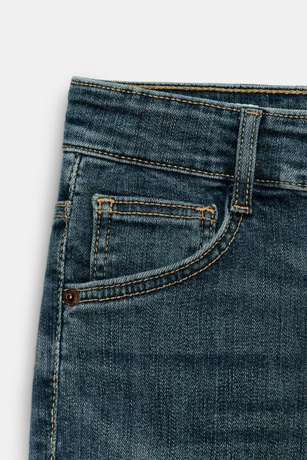 ZARA ДЖИНСЫ TRF SKINNY С ВЫСОКОЙ ПОСАДКОЙ, СЕРО-СИНИЙ