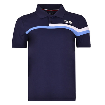 Футболка для мальчика теннисная Fila Polo Louie Boys - небесный