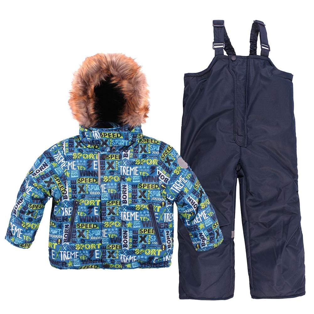 Комплект зимний д/мальчика "Экстрим" р.92, бирюза (Rusland) А 159-21