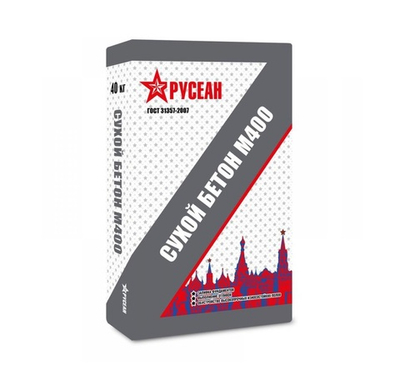 Сухой бетон М400 Русеан 40 кг
