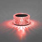 Настольный светодиодный светильник 1Вт, 100лм, 3000K RGB, Ra>80,  изменение цветовой температуры, пульт, пластик, прозрачный