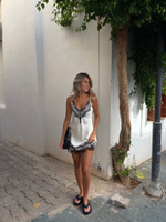 Комбине с кружевоми мини