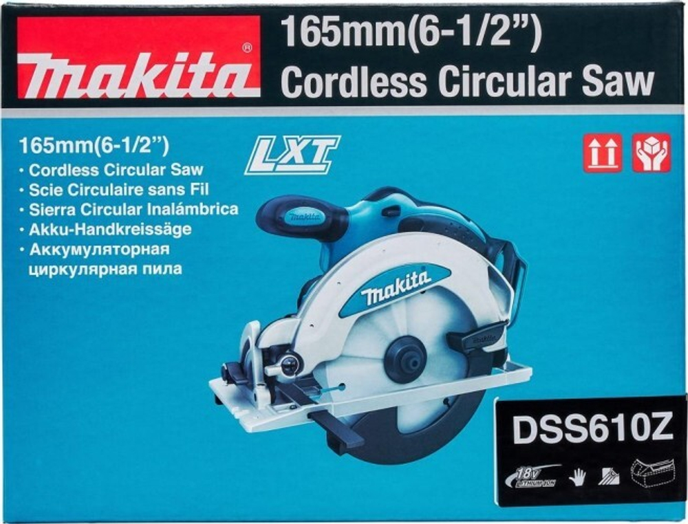 Аккумуляторная дисковая пила MAKITA DSS 610 Z без АКБ и ЗУ DSS610Z