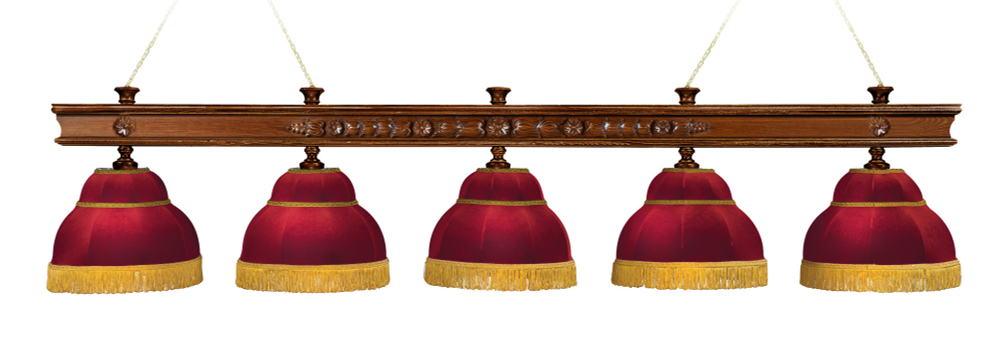 Лампа Ампир 5 плафона - ясень