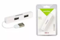 USB-Концентратор 4-USB-порта Smartbuy SBHA-408-W  белый