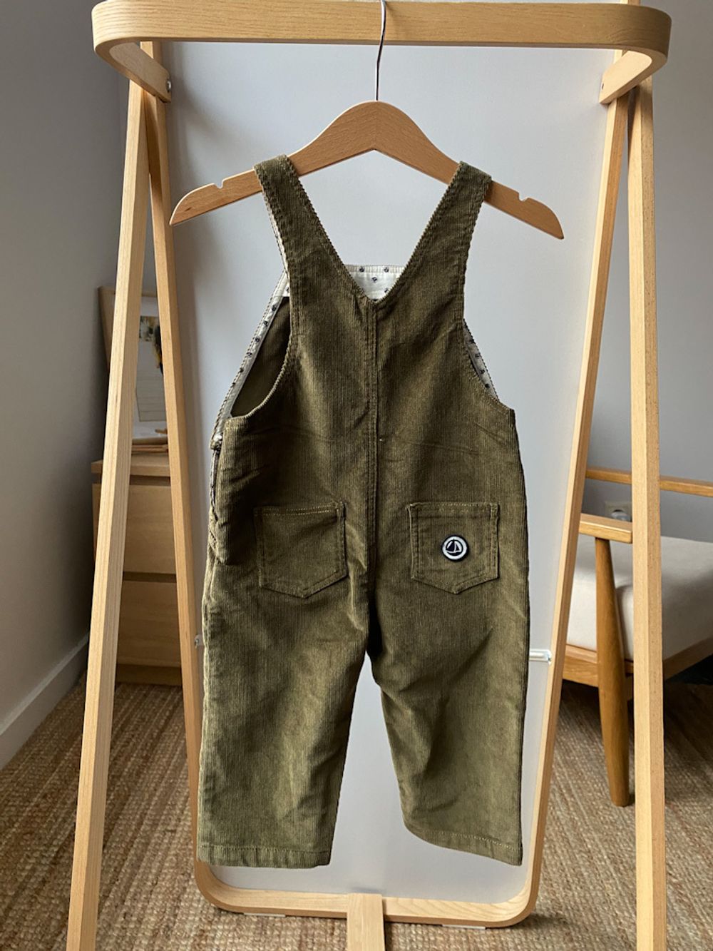 Новый вельветовый комбинезон Petit Bateau, 80