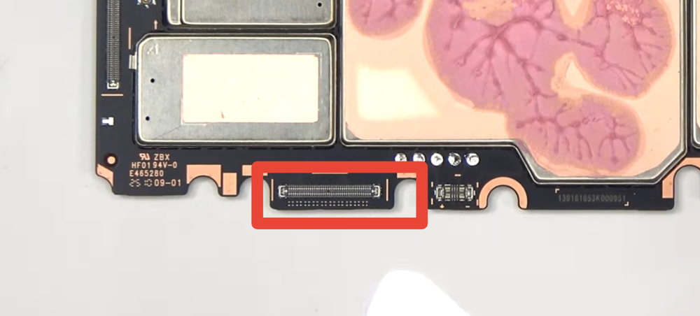 Infinix Xpad GT (X1301) - FPC коннектор дисплея (на плату) (ORIG)