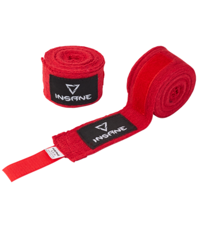 Бинт боксерский CRUSHER, хлопок, красный, 3,5 м