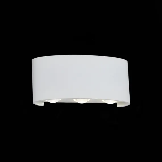 SL089.501.06 Светильник уличный настенный ST-Luce Белый кварцевый/Белый кварцевый, Прозрачный LED 6* BISELLO