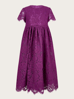 Сиреневое кружевное платье "Хризантема"