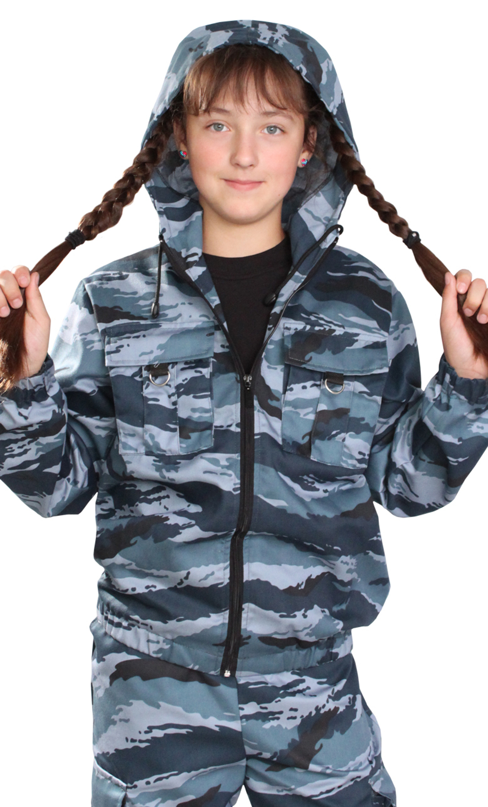 Костюм детский "Зарница" Серый камыш