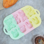 Набор Юного кондитера "Пончики" (форма 27*17см, венчик, кисточка, лопатка)