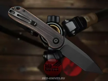 Складной нож Civivi Elementum C907T-B сталь D2, рукоять Медь