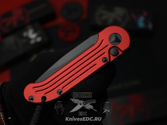 Автоматический нож Microtech LUDT RED 135-1RD с клинком из стали М390, рукоять алюминий