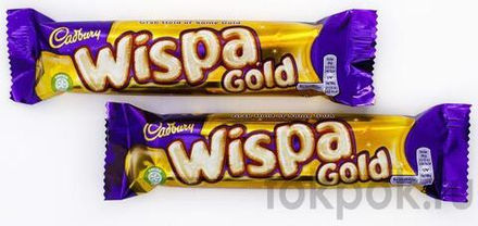 Шоколад воздушный молочный с карамелью Wispa Gold, 48 гр