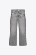 Джинсы trf cropped flare с высокой посадкой