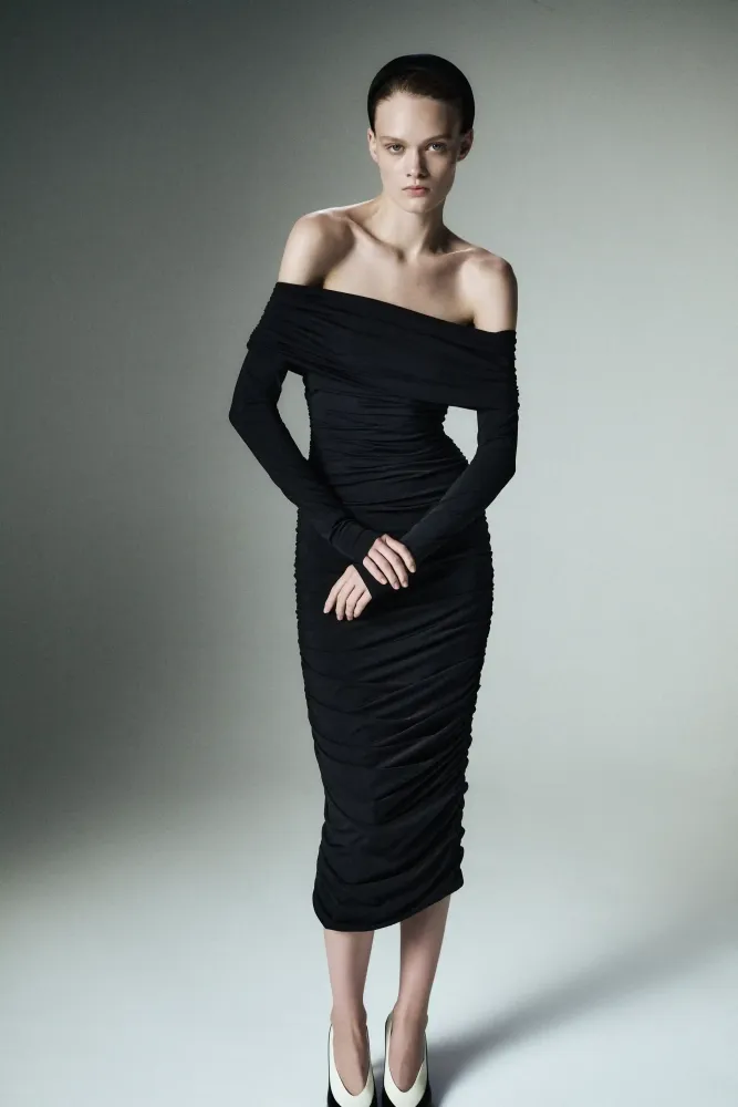 Noelia, ободок широкий из шоколадного атласа