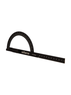 Транспортир с линейкой 200 мм Inforce 06-11-64